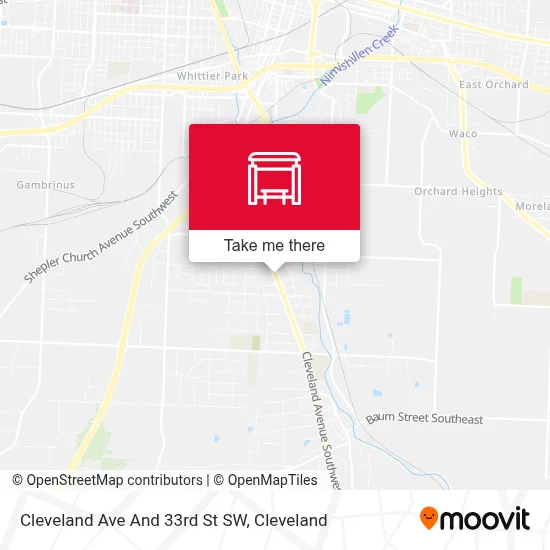Cleveland Ave And 33rd St SW map