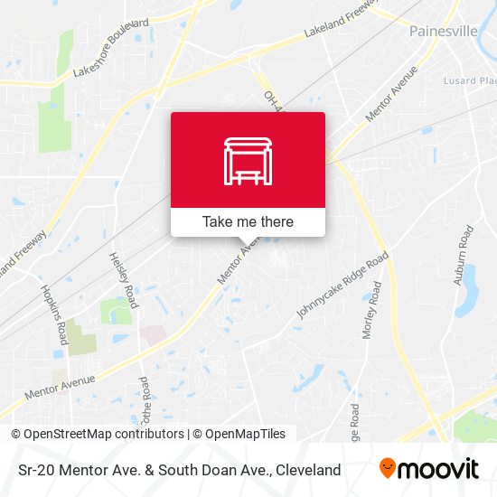 Mapa de Sr-20 Mentor Ave. & South Doan Ave.