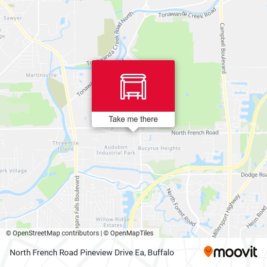 North French Road Pineview Drive Ea map