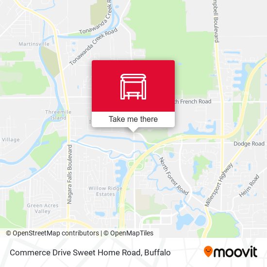 Mapa de Commerce Drive Sweet Home Road