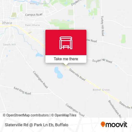 Mapa de Slaterville Rd @ Park Ln Eb