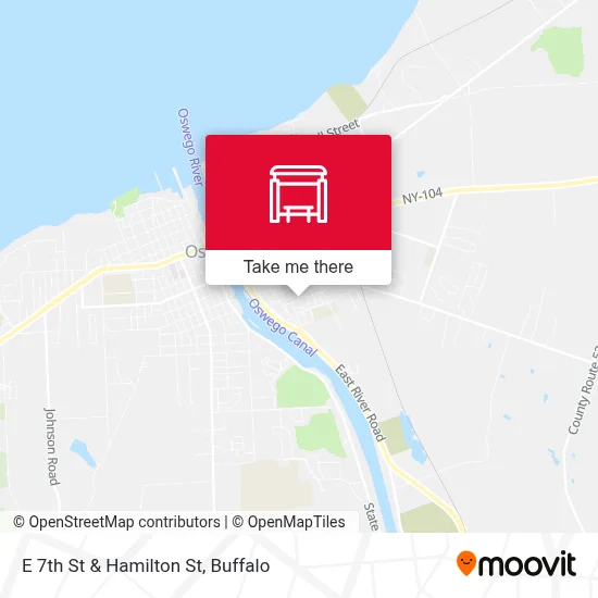 E 7th St & Hamilton St map