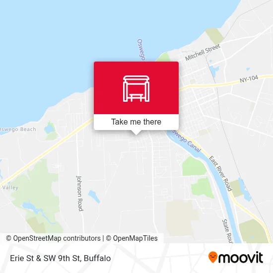 Erie St & SW 9th St map