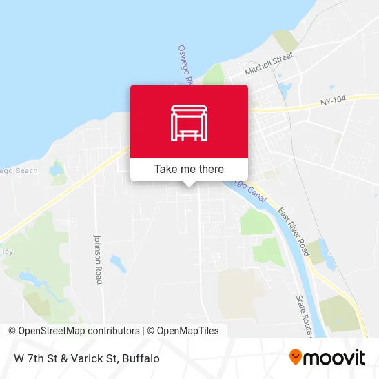 W 7th St & Varick St map