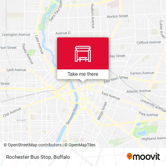 Rochester Bus Stop map