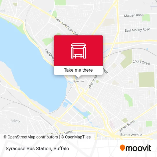Syracuse Bus Station map