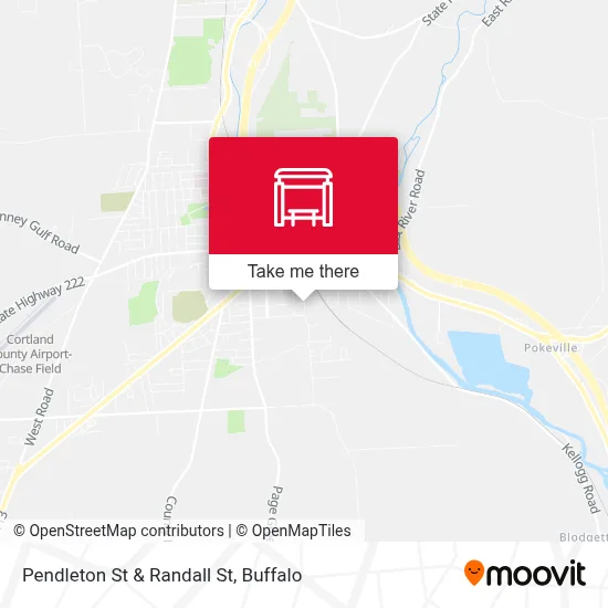 Pendleton St & Randall St map