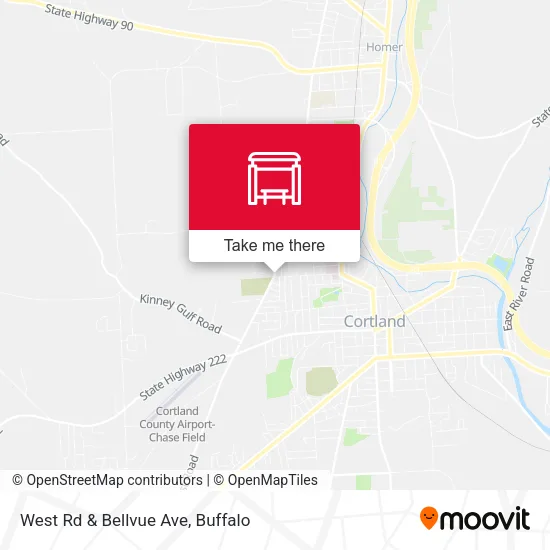 West Rd & Bellvue Ave map