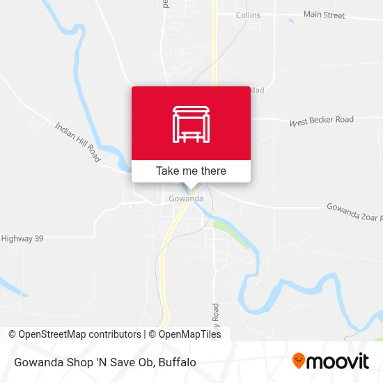 Gowanda Shop 'N Save Ob map