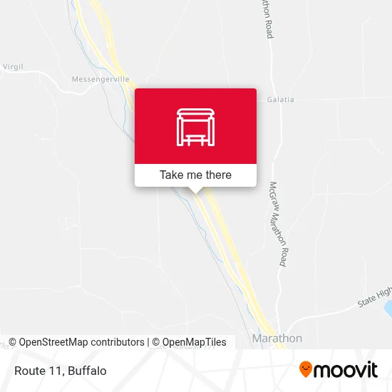 Route 11 map