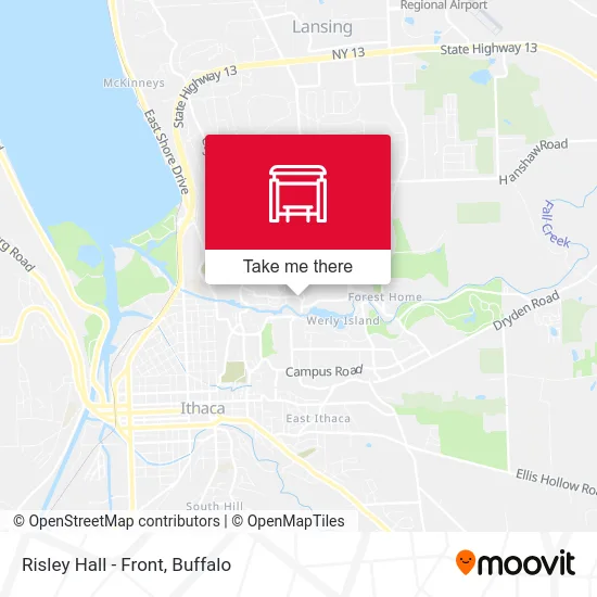 Risley Hall - Front map