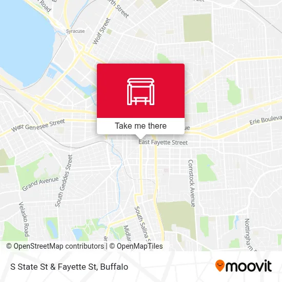 S State St & Fayette St map