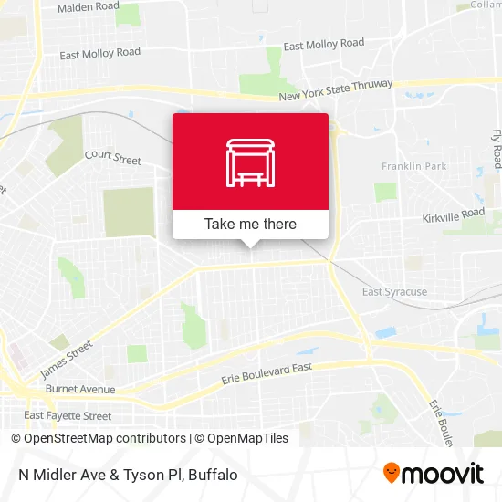 Mapa de N Midler Ave & Tyson Pl