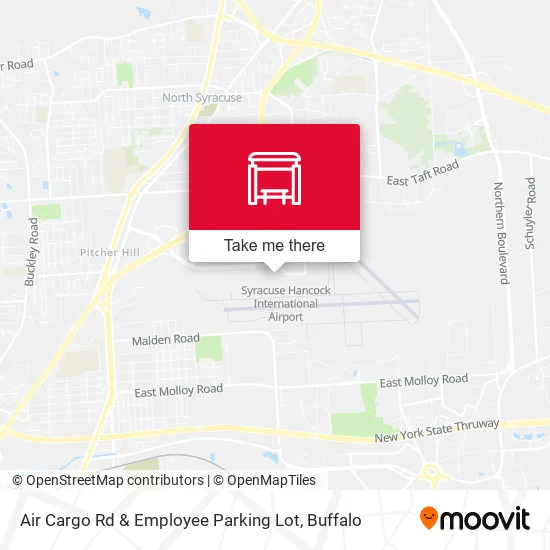 Air Cargo Rd & Employee Parking Lot map