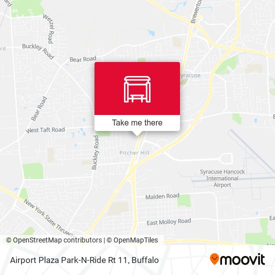 Airport Plaza Park-N-Ride Rt 11 map