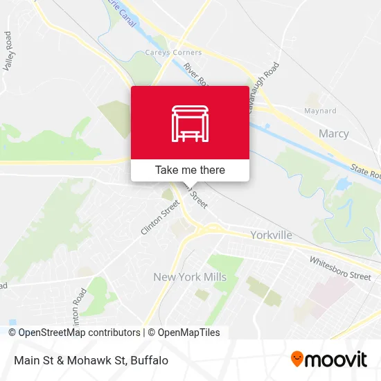 Main St & Mohawk St map