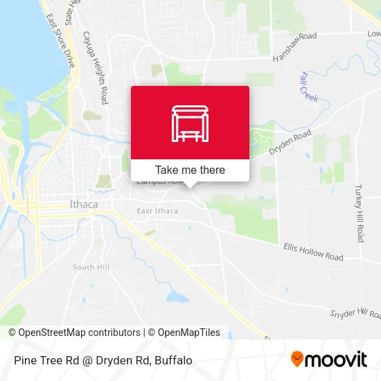 Mapa de Pine Tree Rd @ Dryden Rd