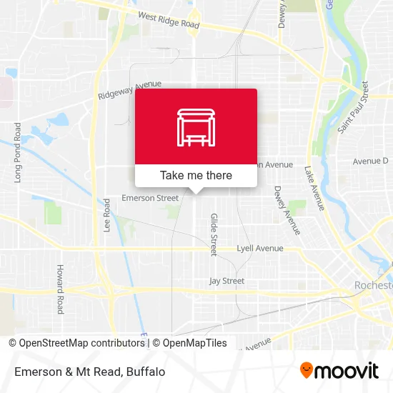Emerson & Mt Read map