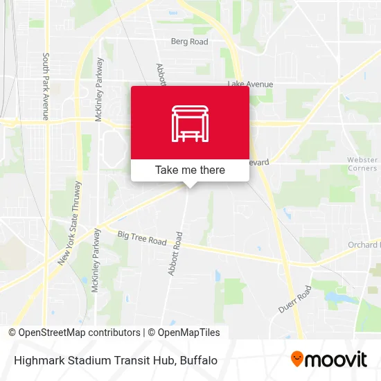 Highmark Stadium Transit Hub map