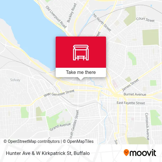 Hunter Ave & W Kirkpatrick St map