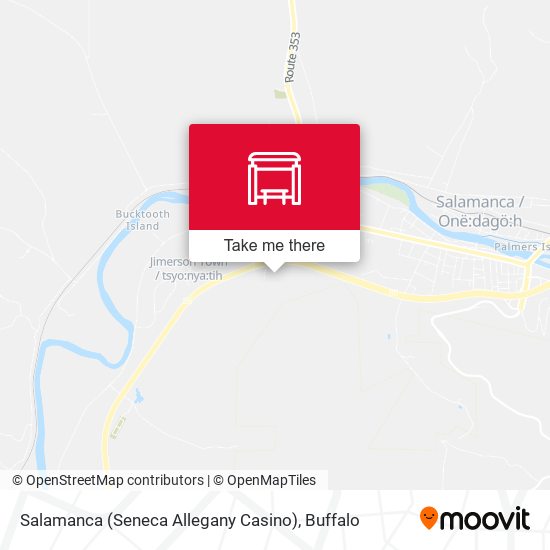 Mapa de Salamanca (Seneca Allegany Casino)