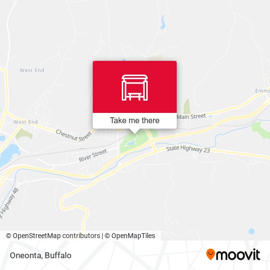 Oneonta map