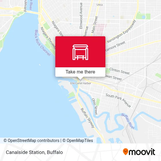 Canalside Station map