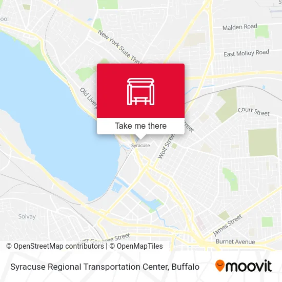 Syracuse Regional Transportation Center map
