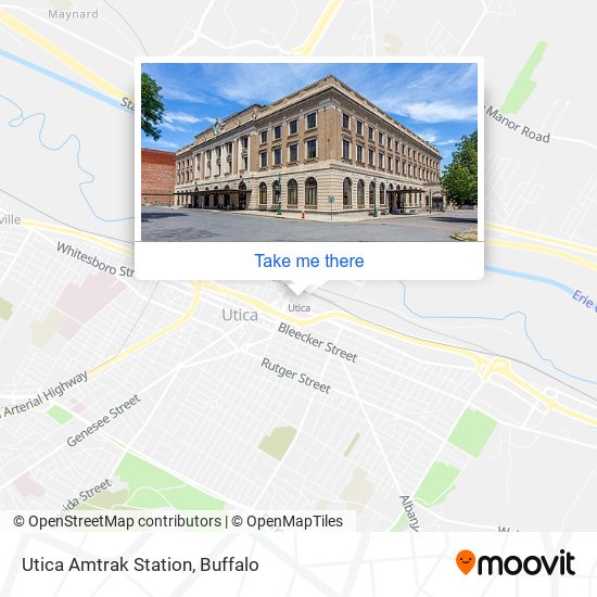 Mapa de Utica Amtrak Station