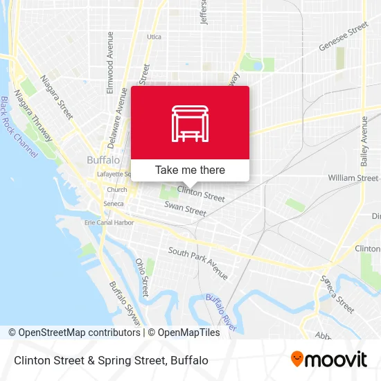 Clinton Street & Spring Street map