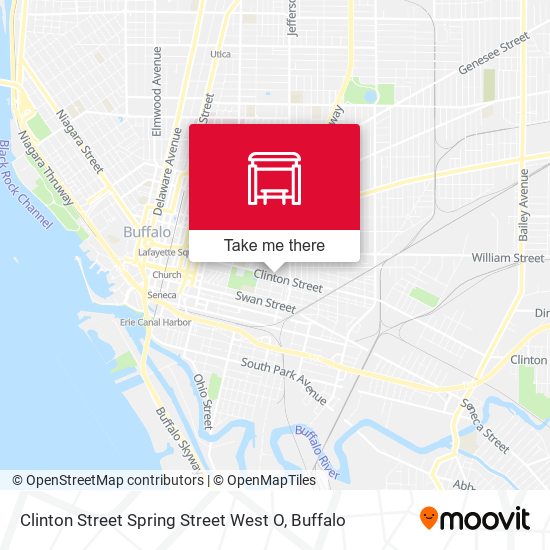Mapa de Clinton Street Spring Street West O