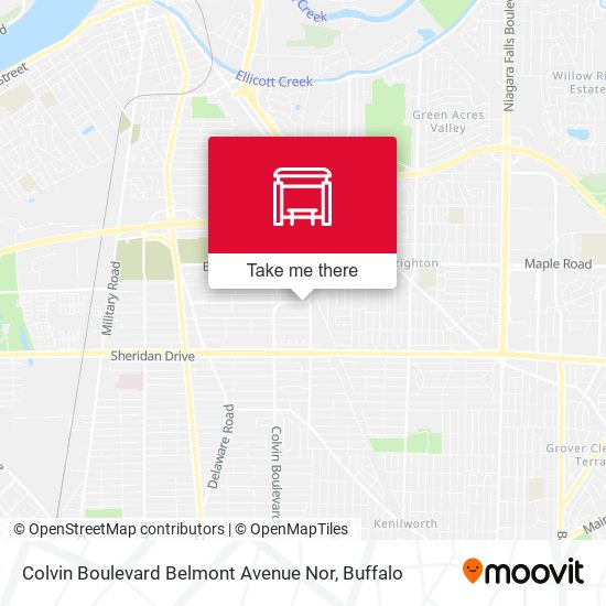 Mapa de Colvin Boulevard Belmont Avenue Nor