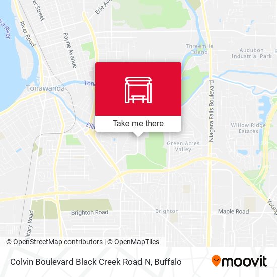 Colvin Boulevard Black Creek Road N map
