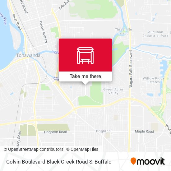 Colvin Boulevard Black Creek Road S map