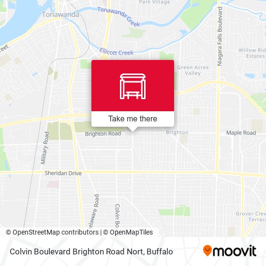Mapa de Colvin Boulevard Brighton Road Nort