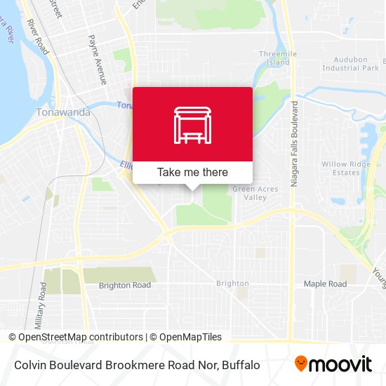 Colvin Boulevard Brookmere Road Nor map