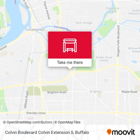 Colvin Boulevard Colvin Extension S map