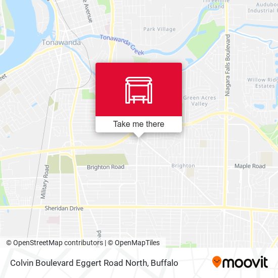 Colvin Boulevard Eggert Road North map