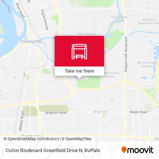 Mapa de Colvin Boulevard Greenfield Drive N