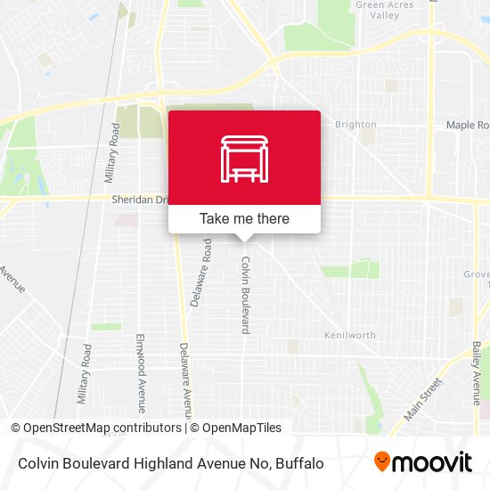 Mapa de Colvin Boulevard Highland Avenue No