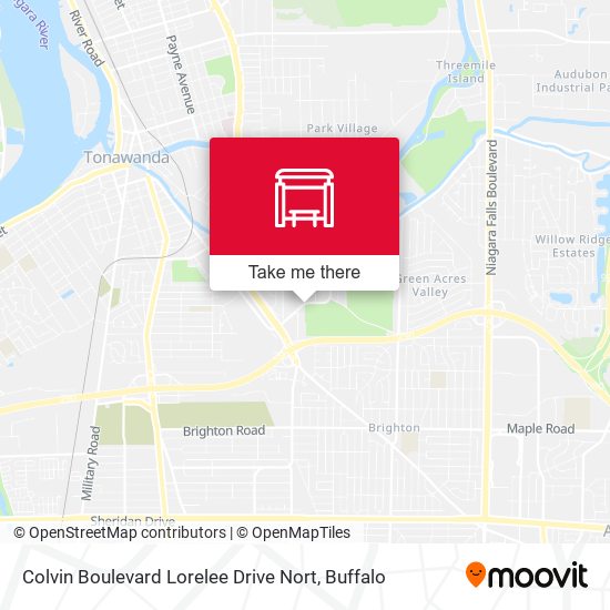 Colvin Boulevard Lorelee Drive Nort map