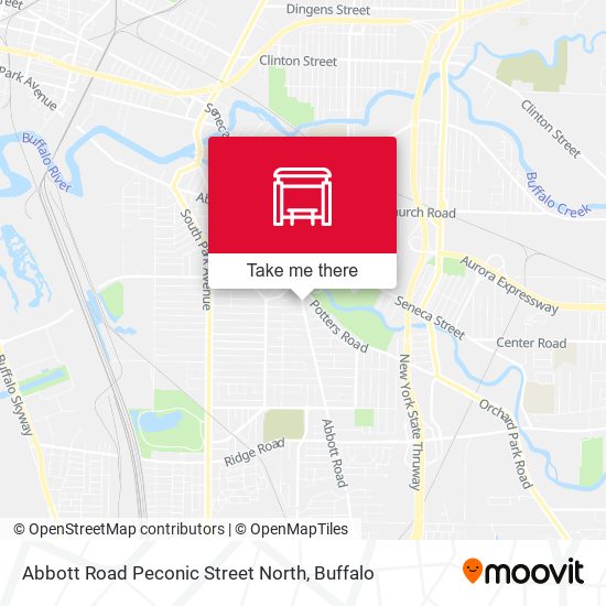 Abbott Road Peconic Street North map