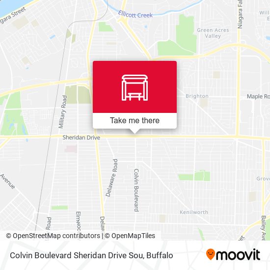 Colvin Boulevard Sheridan Drive Sou map