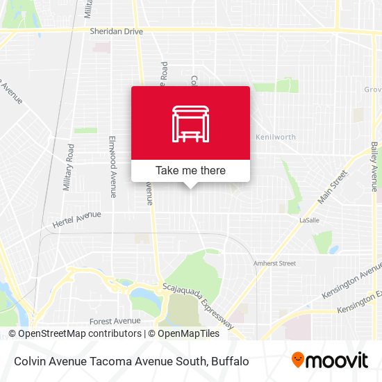 Mapa de Colvin Avenue Tacoma Avenue South