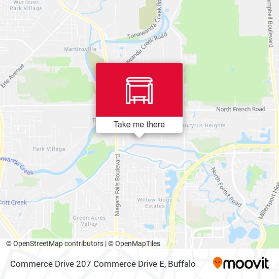 Mapa de Commerce Drive 207 Commerce Drive E