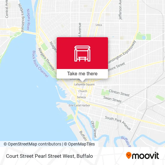 Court Street Pearl Street West map