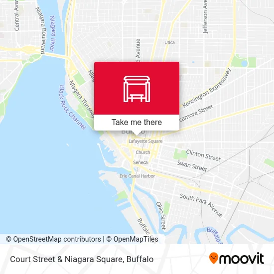 Court Street & Niagara Square map