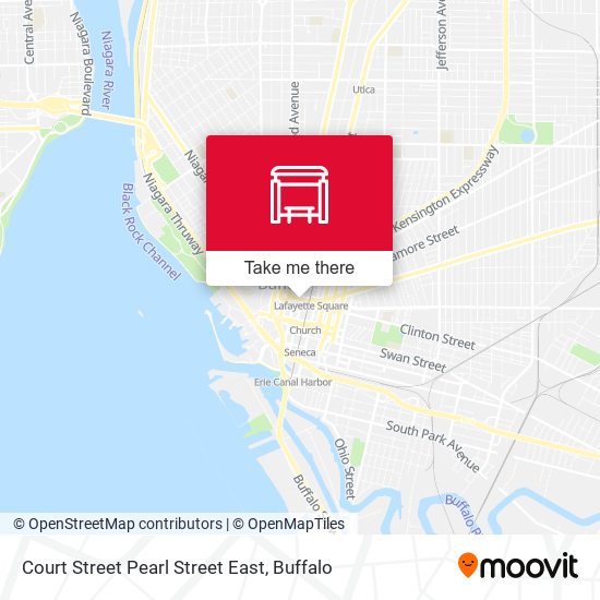 Mapa de Court Street Pearl Street East