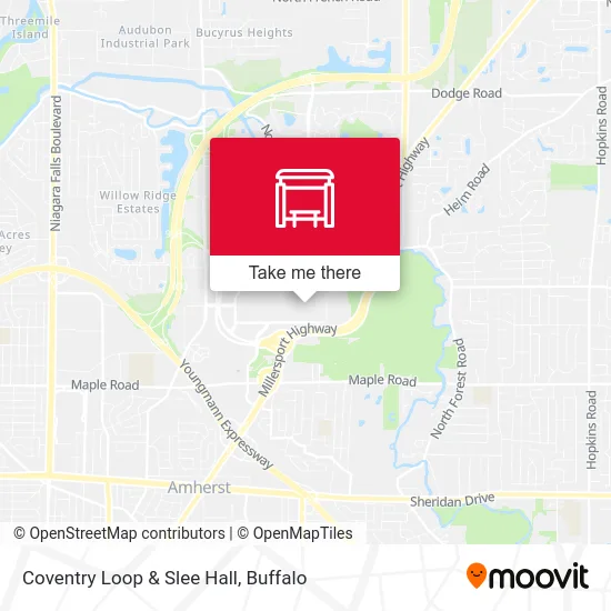 Coventry Loop & Slee Hall map