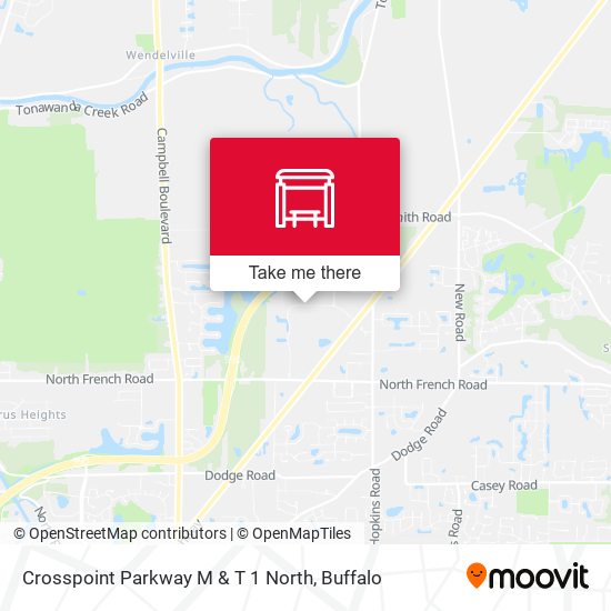 Crosspoint Parkway M & T 1 North map